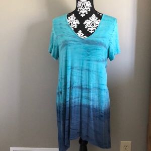 Tie-dyed Short sleeve Tshirt tunic